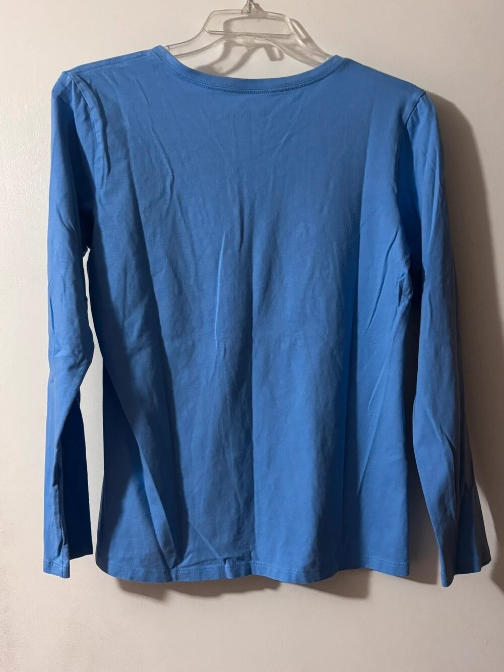 Life is Good Lake Placid Winter Cabin Crusher Tee | Periwinkle Blue Long Sleeve - Picture 2 of 5